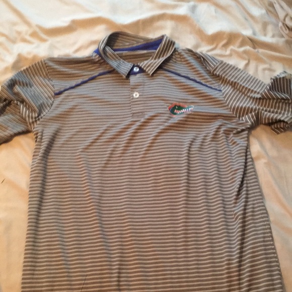 Russell Athletic Other - NCAA SEC Russell University of Florida UF Gators Striped Polo Shirt